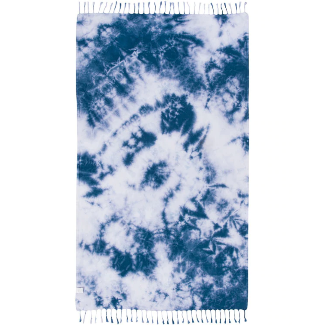 Navy Acid Wash Sand Cloud Towel