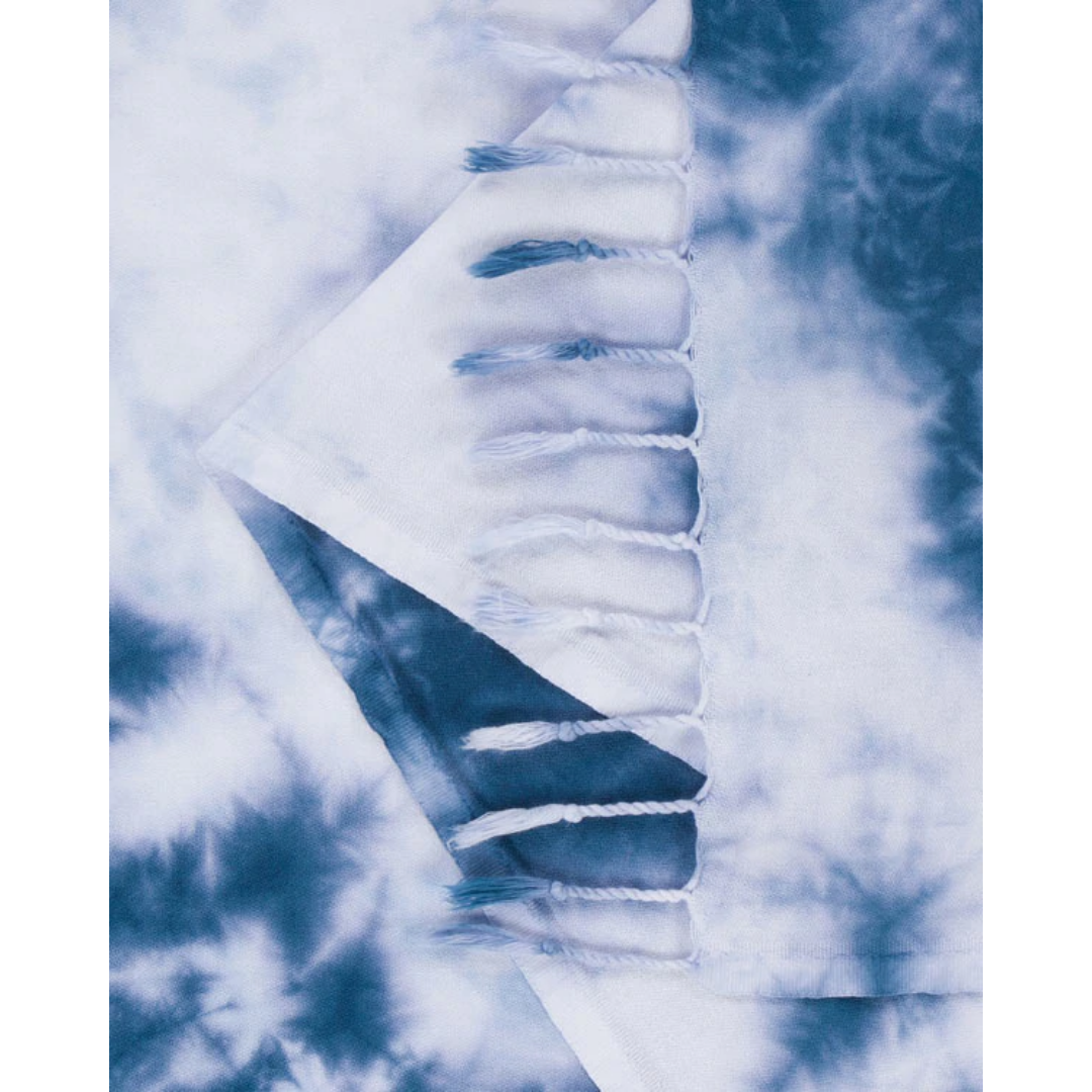 Navy Acid Wash Sand Cloud Towel
