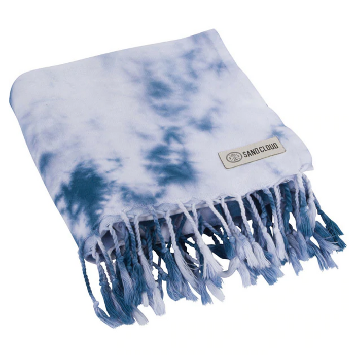 Navy Acid Wash Sand Cloud Towel