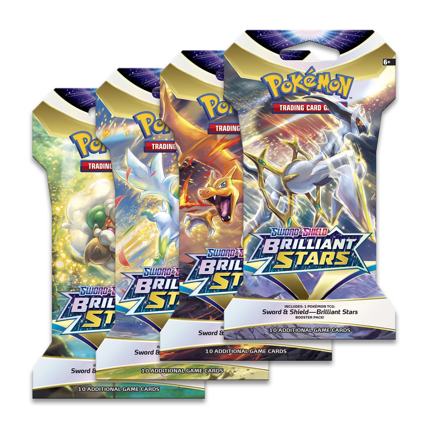 Pokemon TCG: Sword & Shield-Brilliant Stars Sleeved Booster Pack (10 Cards)