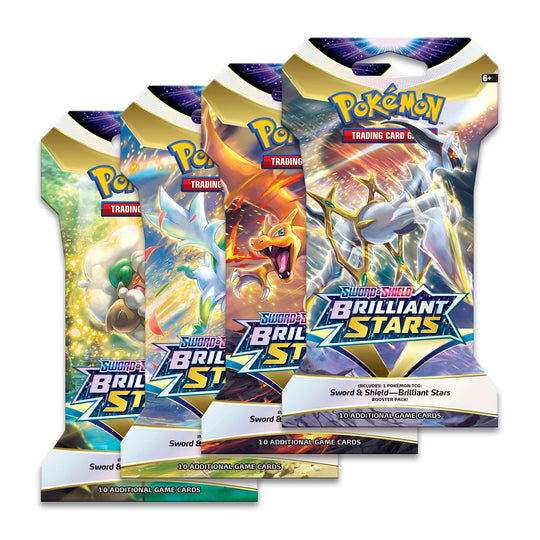 Pokemon TCG: Sword & Shield-Brilliant Stars Sleeved Booster Pack (10 Cards)
