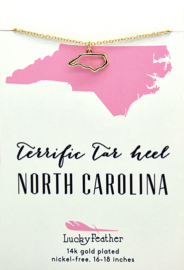 NC Outline Gold Necklace