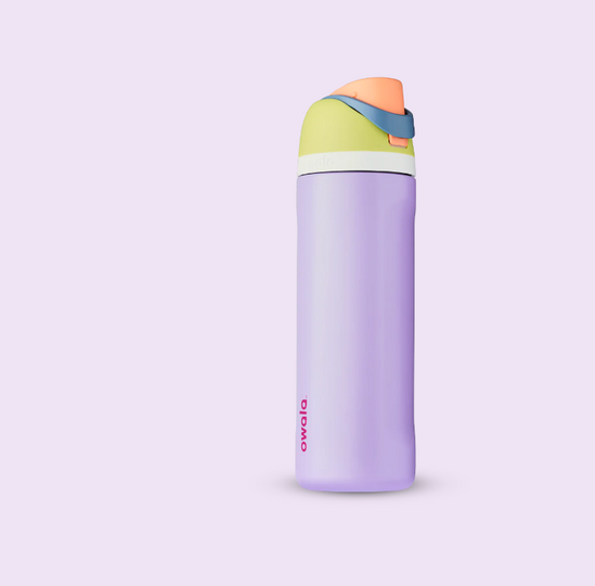 Owala FreeSip Pink Lilac Green Retro Boardwalk Water Bottle