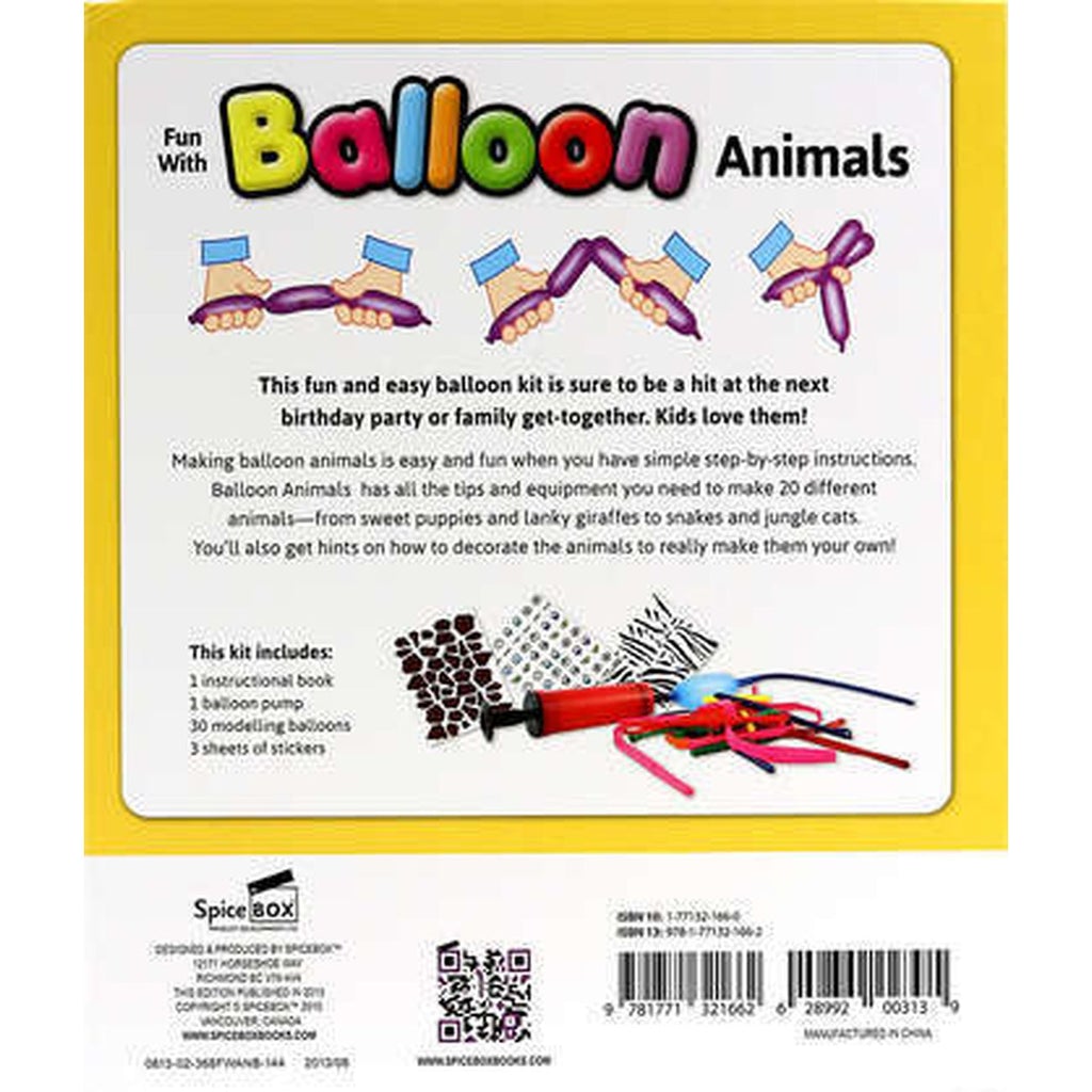 SpiceBox Children's Activity Kits Fun With Balloon Animals