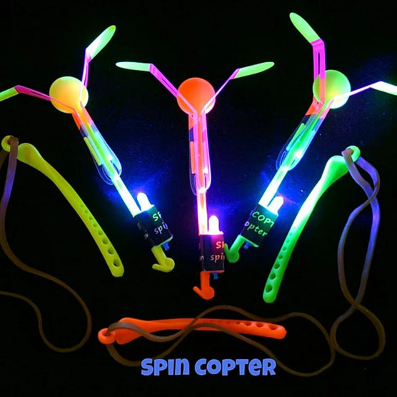 Spin Copter LED with Lightning Launcher