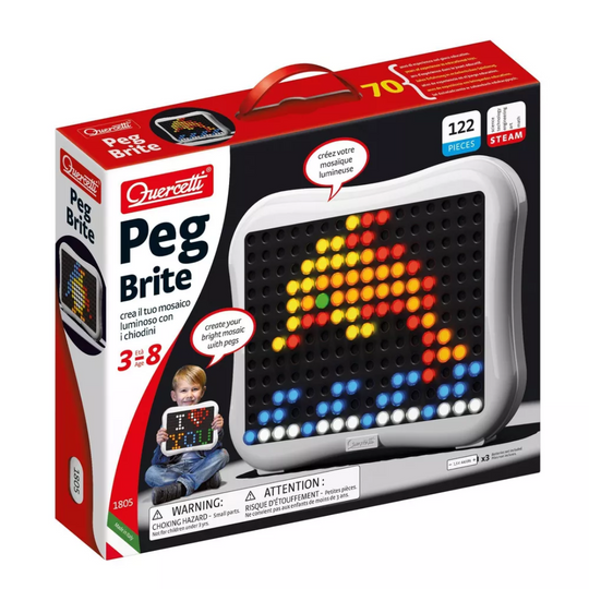 Quercetti Peg Brite 120 Light-Up Toy