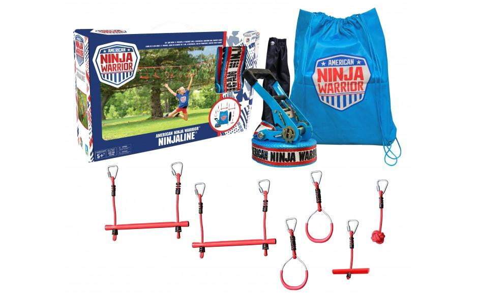 American Ninja Warrior NinjaLine 34' Intro Kit with 7 Hanging Obstacles