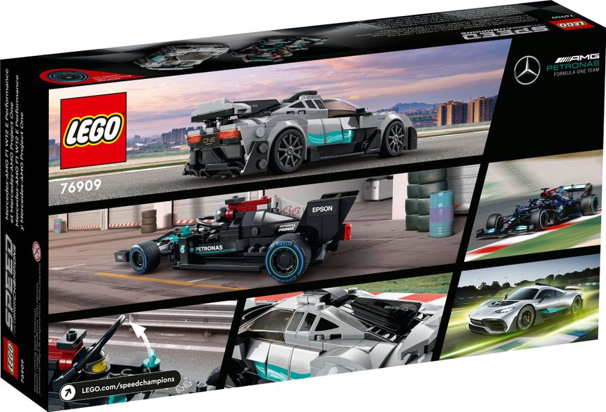 LEGO® Speed Champions Mercedes-AMG F1 W12 E Performance & Mercedes-AMG Project One (76909)