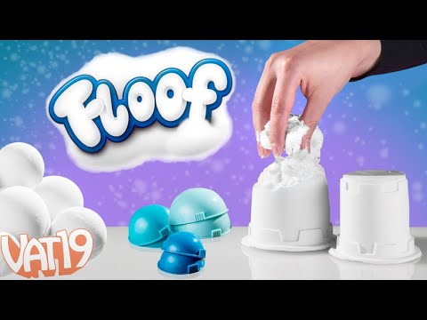 Floof Modeling Clay - Reuseable Indoor Snow - Zoo Babies Set