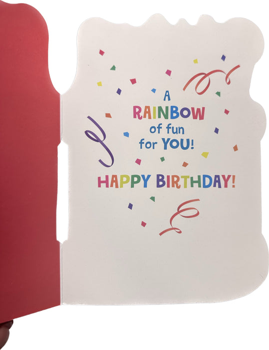 Scratch and Sniff Rainbow Birthday Cake Card