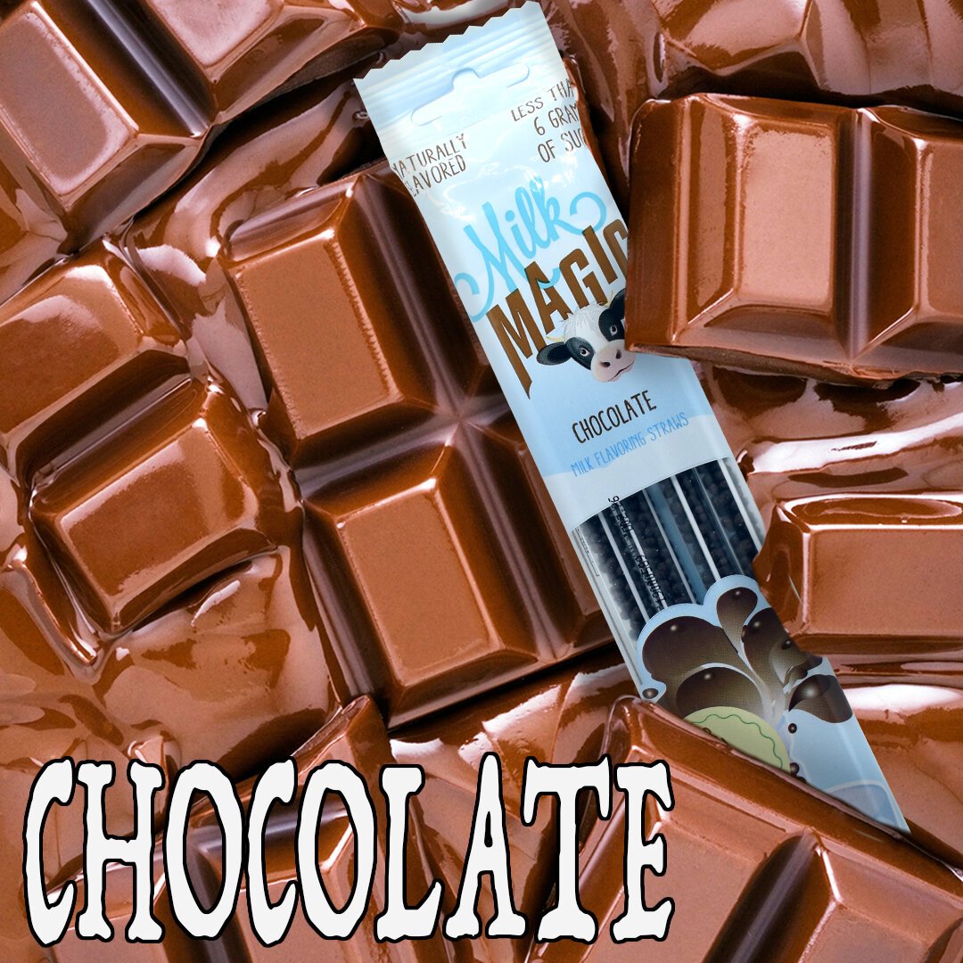 Chocolate Milk Magic Straws