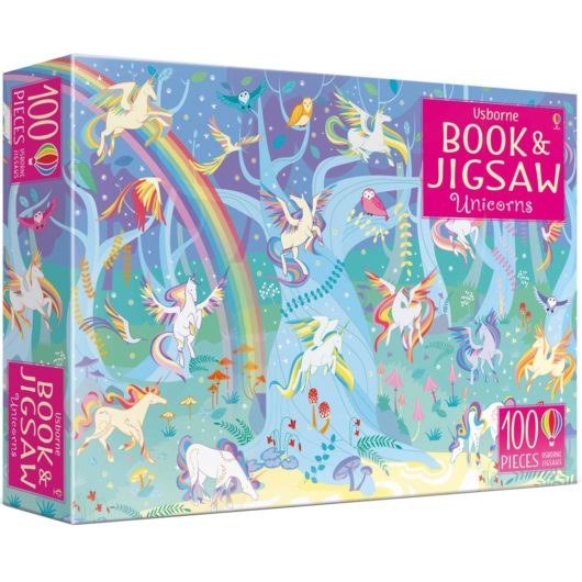 100 Piece Unicorns Book & Jigsaw Puzzle