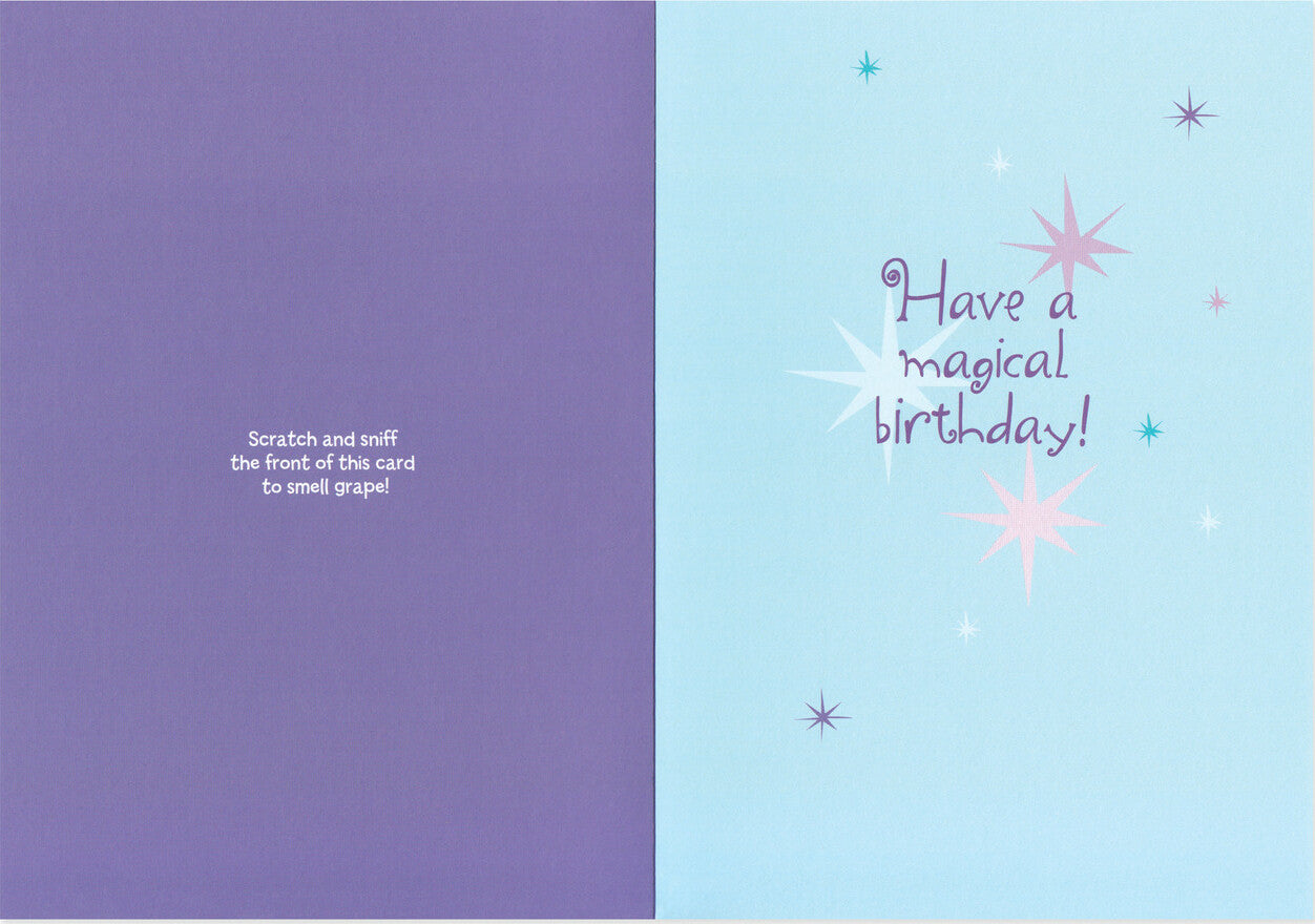 Grape Unicorn Scratch and Sniff Card