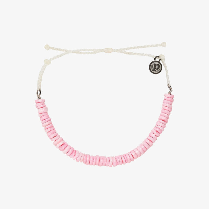 Pink Puka Shell Cord PuraVida Bracelet