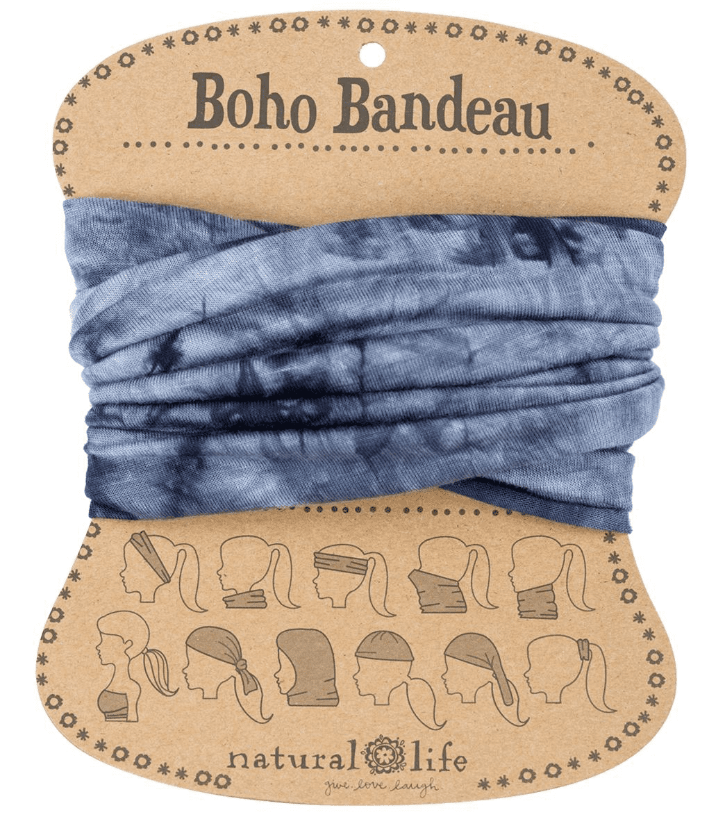 NAVY TIE DYE BANDEAU