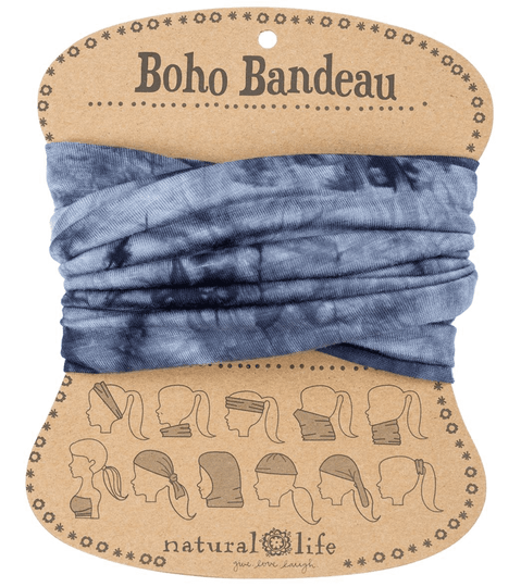 NAVY TIE DYE BANDEAU